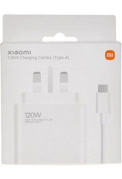 شارژر اورجینال 33 و 67 و 120 و 210 وات شیائومی به همراه کابل 6 آمپر تایپ سی یک متری رنگ سفید و جعبه گوشی - Xiaomi Original 33W 67W 120W 210W Charger With Type-C Cable Full Pack
